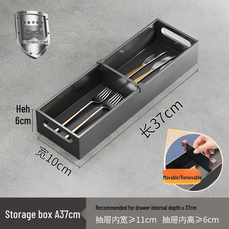 Qiwei Wooden In-Drawer Knife Organizer