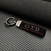 BNI1 2026 New For VW VOLKSWAGEN Hub Caps High Grade Suede Leather Keyring GLI GTD GTE TSI TDI Car Keychain For Volkswagen VW Jetta Go