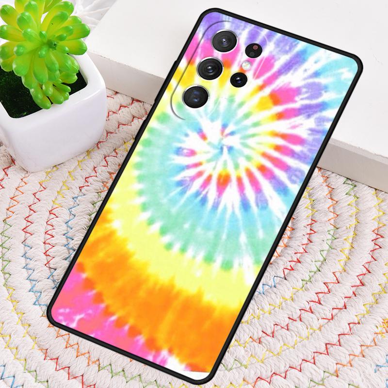 Colorful Tie Dye Rainbow Hippie Art Phone Case for Samsung Galaxy note 10 pro S26 Ultra S23 S24 FE S25 S21 S22 PLUS Cover