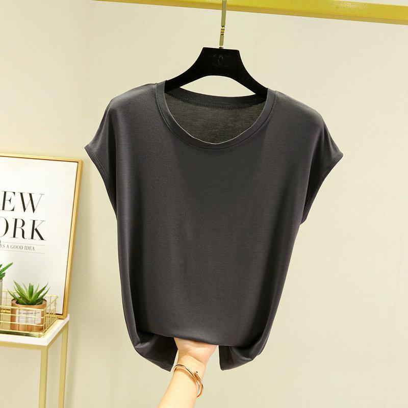 Modal Short Sleeve Slimming Undershirt – Summer 2023 Fashionable Plus Size Half Sleeve Top