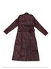 Trench Coat Handmade Lambskin Burgundy Genuine Leather Casual Soft Fit New Women