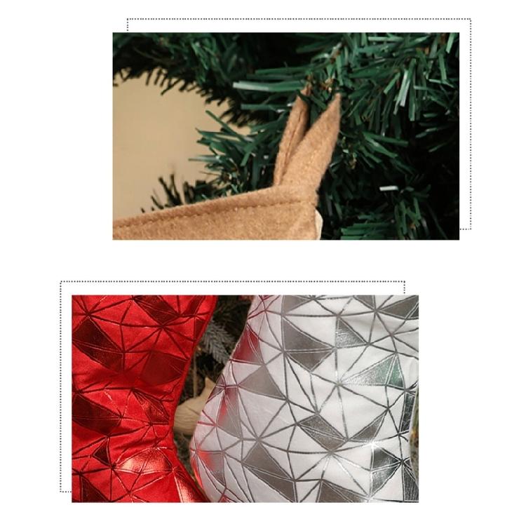 Christmas Decoration Hanging Sock Soft Fabric Christmas Stocking Holiday Party Gifts Bag Decoration For Mantels Display