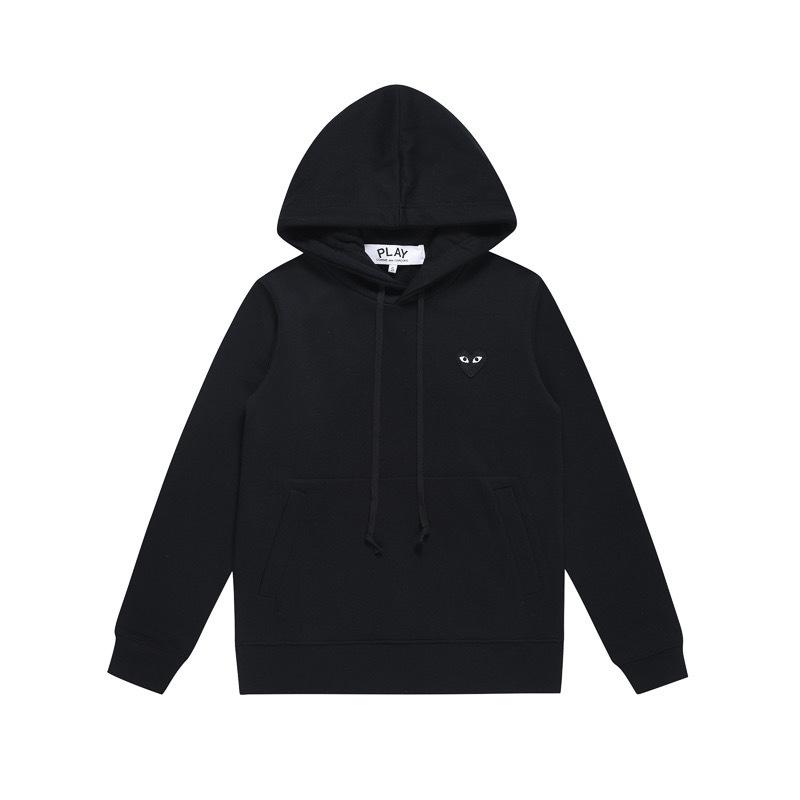HEYPLAY Trendy Unisex Heart Terry Hoodie - Red Heart Classic Pullover