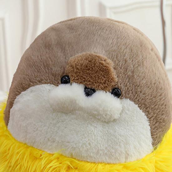 Fried Shrimp Seal Plush Pillow 70/90cm Soft Stuffed Hugging Doll with Invisible Zipper Cute Decorative Cushion Toy for Kids