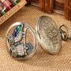 Strass Eule Taschenuhr Vintage Herren Damen Quarzuhren Accessoires Weihnachtsgeschenke
