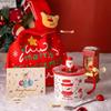 Personalized Christmas Ceramic Mug with Lid and Spoon - Creative Cartoon Design, Perfect for Halloween Gifts