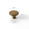 New Solid Brass Cabinet Handles Vintage Modern Drawer Pulls Minimalist Door Knobs Kitchen