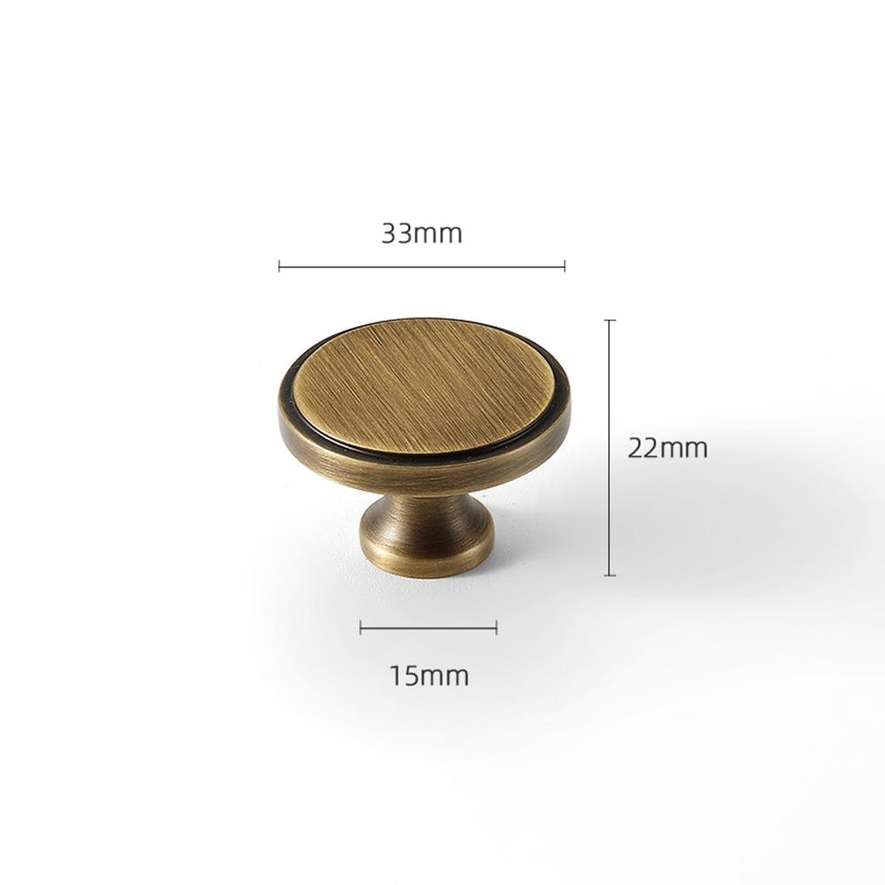 New Solid Brass Cabinet Handles Vintage Modern Drawer Pulls Minimalist Door Knobs Kitchen
