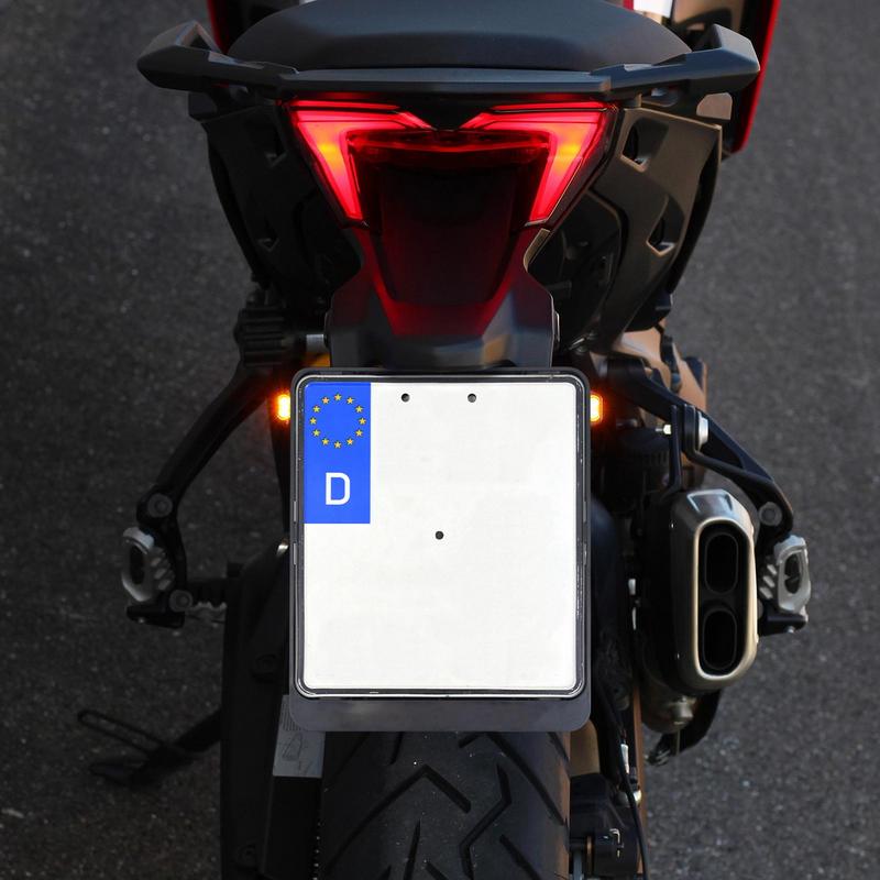Motorcycle License Plate Frame Motorcycle Plate Frame Vehicle Number Tag Bracket License Protector for Riding Daily Use Truck
