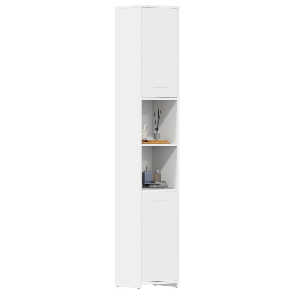 Bathroom Cabinet White 30 x 30 x 183.5 cm Particleboard