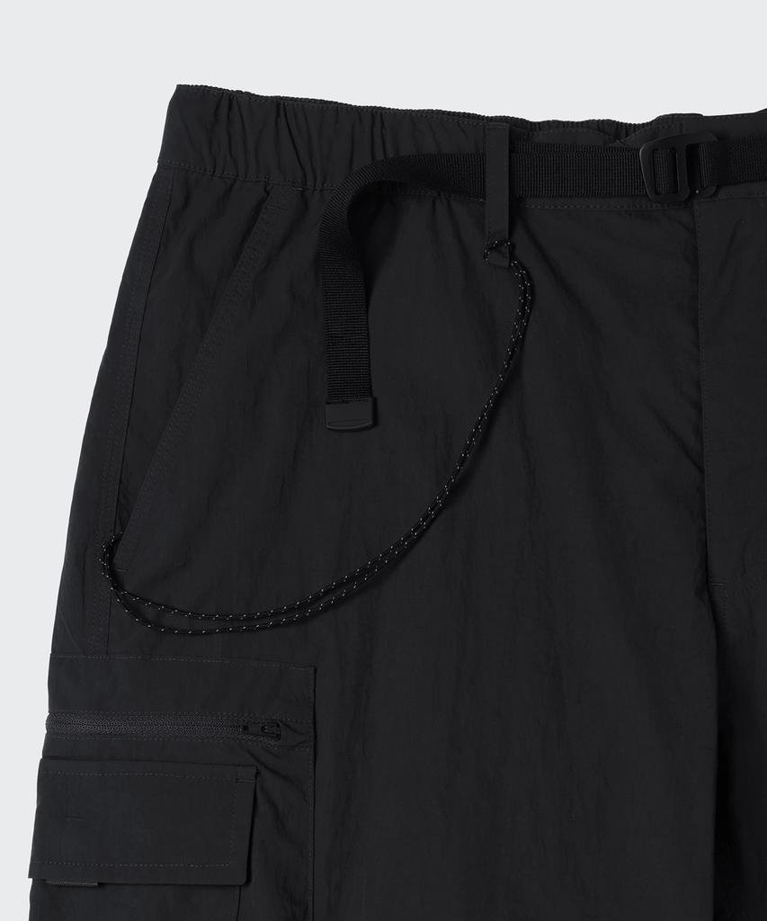 MUSINSA STANDARD [City Leisure] Wide Belted Detachable Cargo Pants [Black]