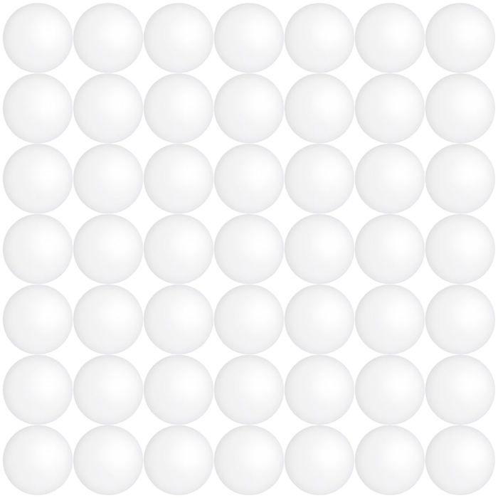 50 Balles De Ping-Pong Blanches - TWIDDLERS - Pour Beer Pong, Tennis De Table, Jeux À Boire & Fêtes - Solides, Robustes, Légères