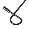 Wetterfester Gartenflaggenmast-Halter Abnehmbar Stabil Gartenbanner-Mastständer Schwarzer Gartenflaggenständer Outdoor