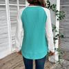 Women's Fashion Christmas Print Lightweight Sweater Casual Long-Sleeve Knit Pullover Top