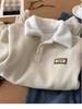 Men's Corduroy Polo Collar Fleece Lined Jacket - Hong Kong Style Winter Wear for Teens
