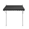 98x47" Patio Awning Retractable Patio Canopy Sunsetter with Crank Handle