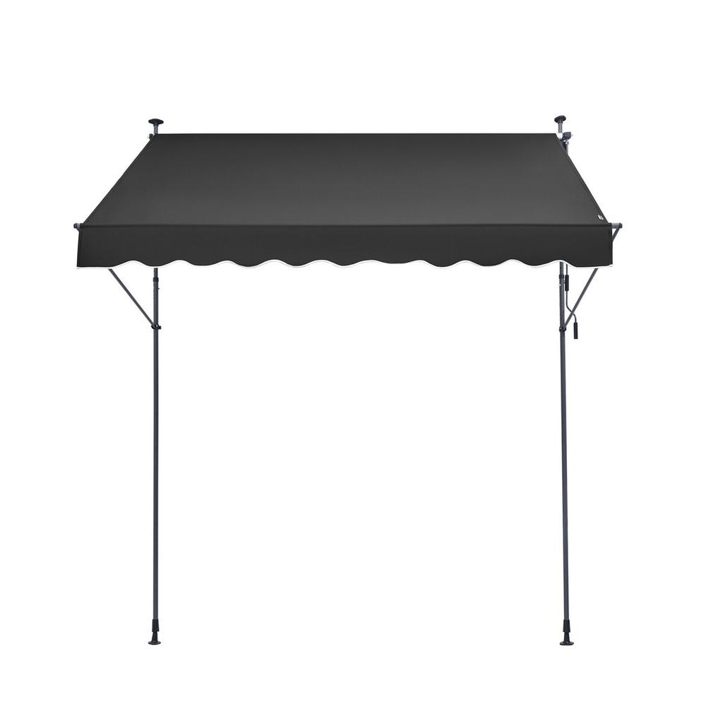 98x47" Patio Awning Retractable Patio Canopy Sunsetter with Crank Handle