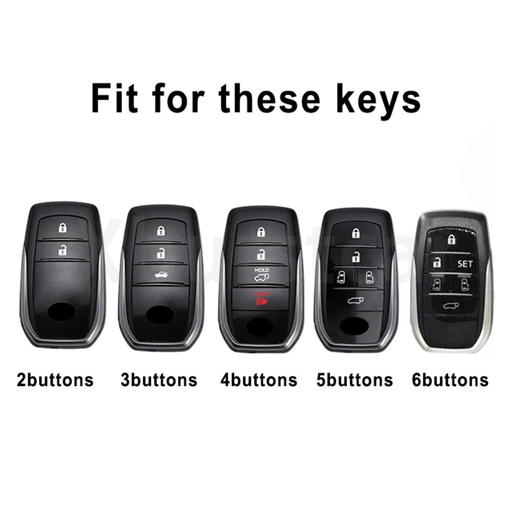 Silver Edge Tpu For Toyota Hilux Innova Camry Prado Crown Tlk 200 Yaris Land Cruiser 200 300 Fortuner Cross Car Key Case Cover