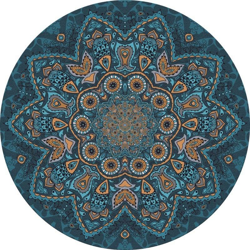 Ethnic Retro Persian Bohemian Carpet Washroom Floor Mat Living Room Carpet Rug for Bed Room Living Room Decoration