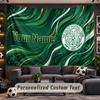 Celtic FC Personalisierte Wandteppich Unterstützung Benutzerdefinierter Name, Wandkunst Heimdekoration
