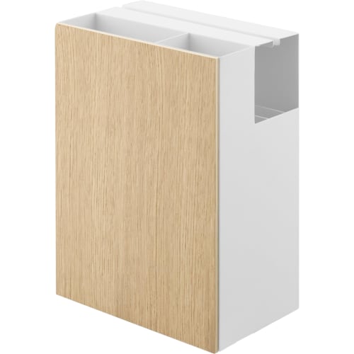 Yamazaki Cleaner Tool Organizer, Natural, Approx. W20 X D12.7 X H28cm, RIN, Keeps Cleaning Tools Organized and Organized, Product Code: 1746