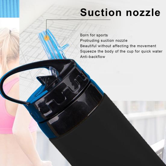 450ml Collapsible Water Bottle with Handle BPA Free Food Grade Leak Resistant Travel Sports Foldable Water Bottle