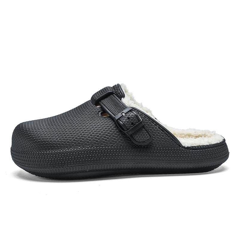 Мужские хлопковые туфли на толстой подошве и хлопковые тапочки для тепла противоскольжения и защиты пальцев ног 36-37 1523₽
