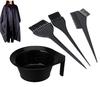 Winkelen Hair Dye Coloring Kit 1 Dye Bowl, 3 Hair Coloring Brush and Apron Sheet Saloon Use Accessories Black Mixing Bowl for Home and Salon Use Bla