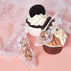 24pcs Mini Princess Crystal High-Heel Shoes Sparkling Plastic Party Decor Weddings Bridal Showers Birthdays Ornaments Decoration