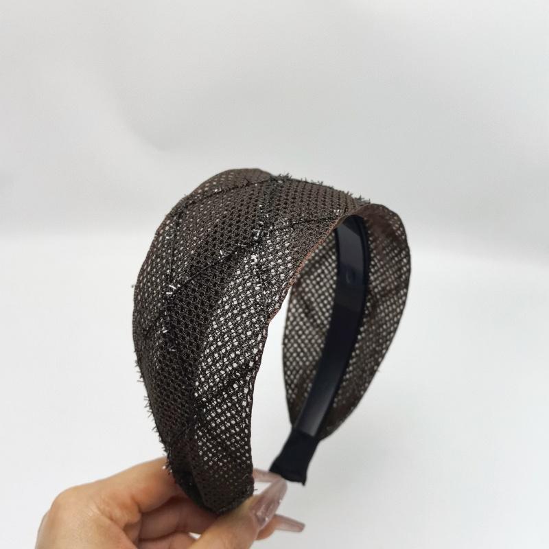 Jarní/Letní Černá Síťovaná Čelenka pro Ženy Extra Široká Vlasová Čelenka Křížový Design Elegantní a Módní Vlasové Pásky Lesklá Kostka