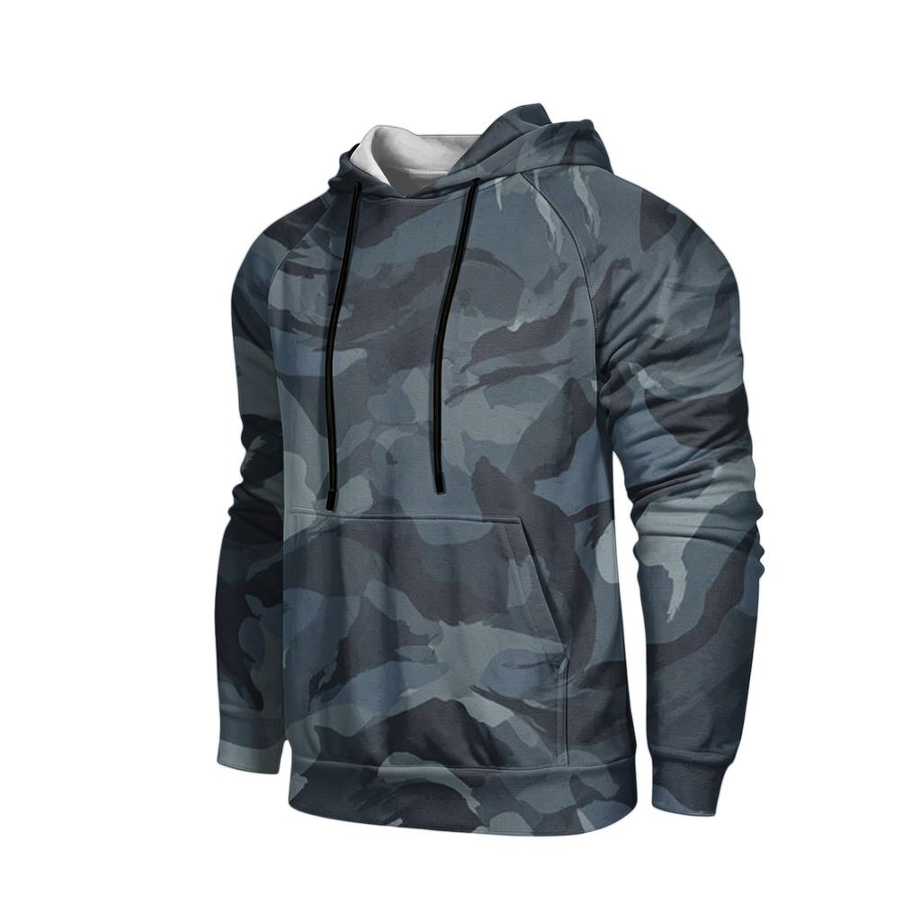 Herren-Hoodie in Farbe, lockere Passform, mit Tasche und Kordelzug