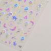 Shiny Blowing Bubble Nail Decorations Stickers 5D Shell Light Love Cat Bubble Transfer Slider Sticker DIY Manicure Decals