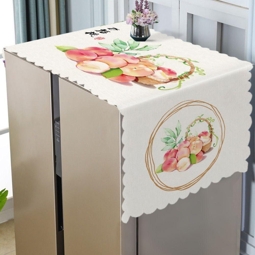 Cartoon Washing Machine Cover Oil Proof Refrigerator Cover Cloth Double/Single Door Fridge