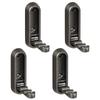 4Pcs Retractable Wall Hooks for Bathroom & Closet Space Saving Folding Hooks Functional & Stylish Hook for Keys & Hats