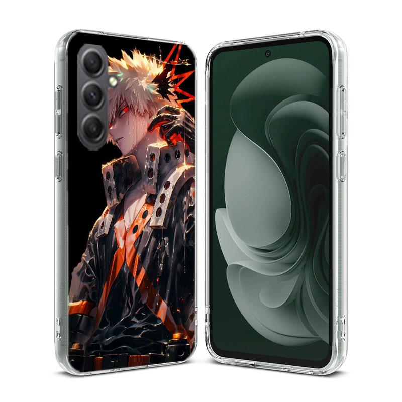 My Hero Bakugou Katsuki Phone Case for Samsung A16 A26 A36 A56 A17 A37 A57 A07 A06 A02S A03 A04S A05S Galaxy Note 20 10 A50S A71