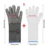 Safety Anti-cut Gloves with Arm Protection Cutting Accessories Extended Gloves  Meat Cutting