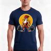 Muscular Rooster Lifting Weights Tshirt Summer Casual Cotton Tee Oversized Streetwear Tops Vintage Graphic Print