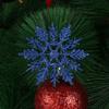 12Pcs Charming 7.5/10cm Gold Powder Snowflake for Xmas White Christmas Tree Decor Party Holiday Christmas Ornaments Home Decor