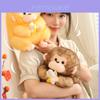 Adorable Plush Monkey Doll With Soft Pp Cotton Filling Perfect For Gifts And Collectors