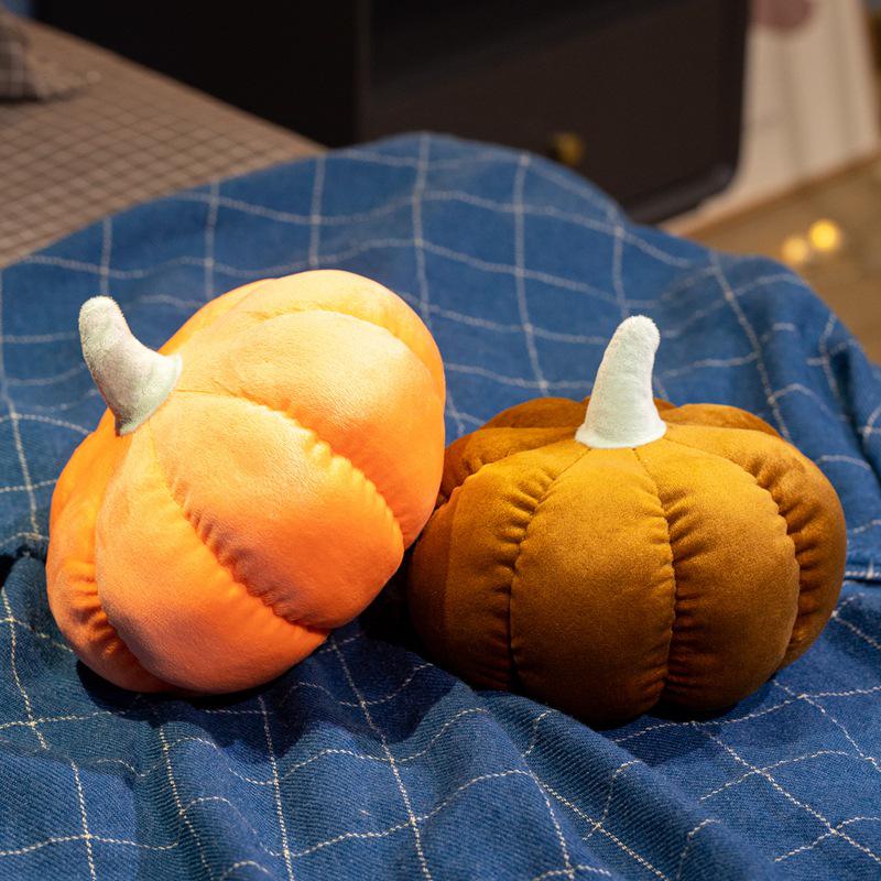 Pumpkin Plush Toy Halloween Prop for Photography and Décor