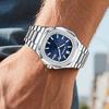 Man Watch Business Waterproof Luminous Date Men Wristwatch Stainless Steel Square Dial Quartz Men's Watches