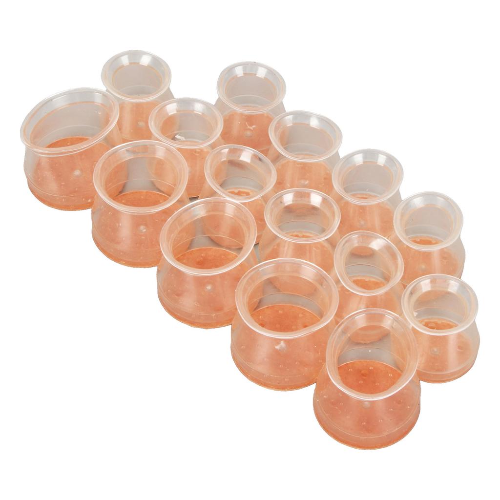 15pcs Chair Leg Floor Protectors Silicone Furniture Leg Cover Felt Pads for Hardwood Floors