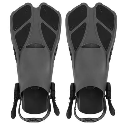 2 Stück Verstellbare Schnorchelflossen Weiche TPR Offene Ferse Lange Tauchflossen zum SchwimmenXL