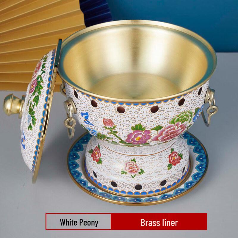 

Cloisonné Copper Personal Hot Pot