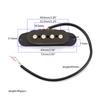 4-String Single Coil GMB520 Bass Guitar Pickup Black Easy To Install for Guitar Lovers Beginner Players Learners Bands