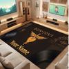 Bon Jovi Personalized Crystal Velvet Carpet, Customized Name Text Soft Anti‑Slip Rug for Living Room Bedroom