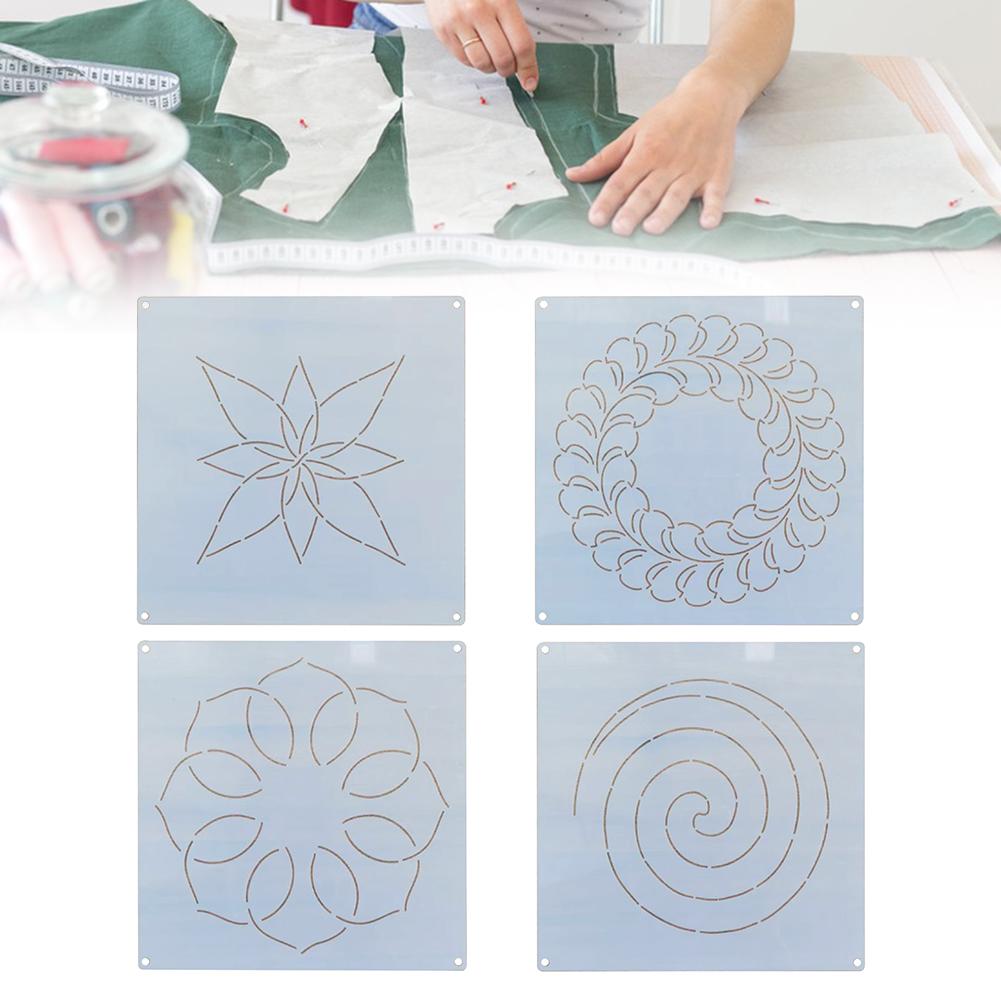 Embroidery Stencil Drawing Line Quilting Stencils for Sewing Plastic Art Patterns Drawing Templates for DIY Craft