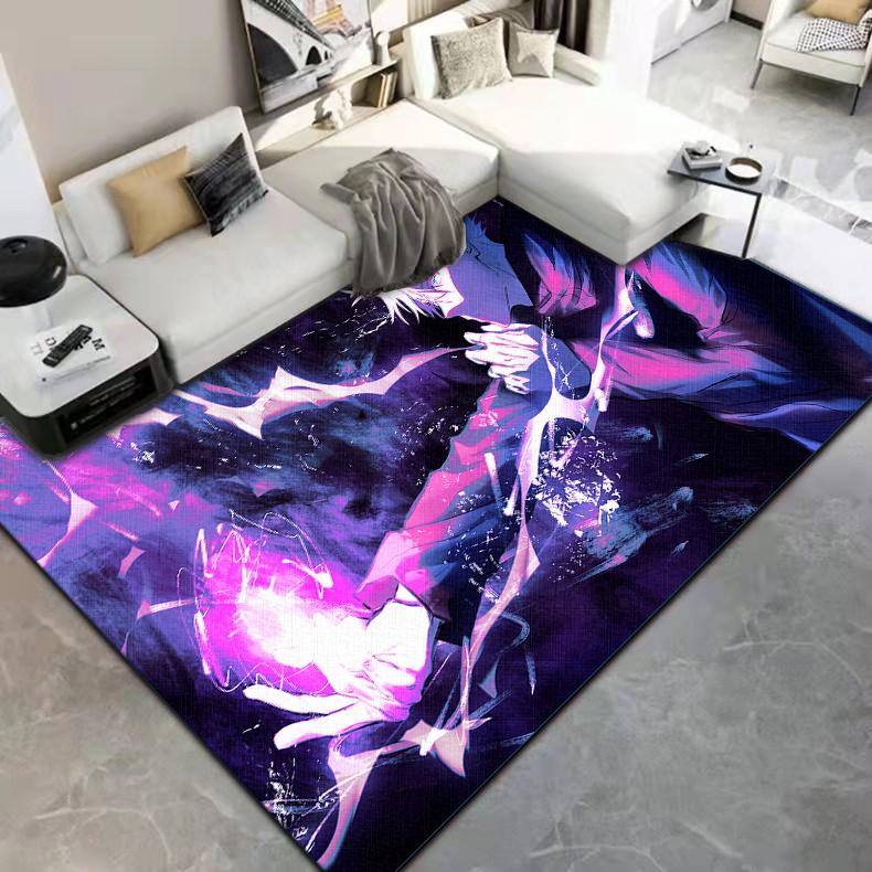 Jujutsu Kaisen 3D kreslený anime oblastní koberec Obývací pokoj Ložnice podložka na podlahu Kuchyň Protiskluzová matná podložka Koberec do dětského pokoje