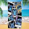 American Cartoon Figure Print Thick Microfiber Beach Towel Quick Dry Bath Blanket For Kids