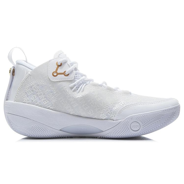New LiNing Shadow 3 Anti Slip Wear Resistant Low Top Basketball Shoes White ABPS011-1